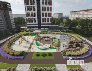 1-к квартира, строящийся дом, 34м2, 25/25 этаж