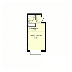 1-к квартира, вторичка, 29м2, 12/30 этаж