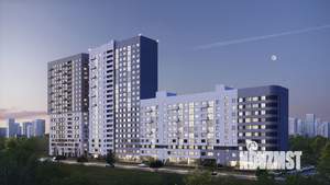 2-к квартира, строящийся дом, 56м2, 4/22 этаж