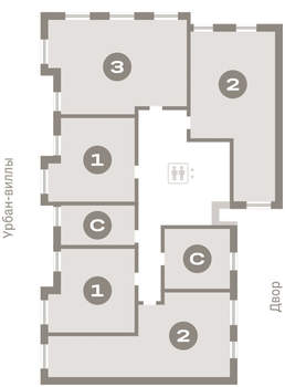 2-к квартира, вторичка, 70м2, 7/16 этаж