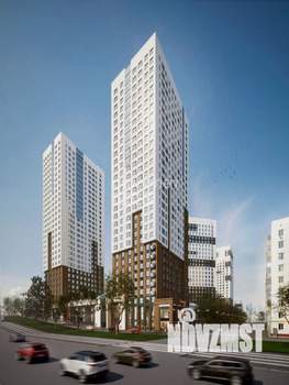 2-к квартира, строящийся дом, 52м2, 19/32 этаж