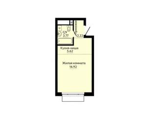 1-к квартира, вторичка, 29м2, 9/30 этаж