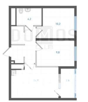2-к квартира, вторичка, 50м2, 11/19 этаж
