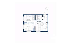 2-к квартира, вторичка, 51м2, 8/28 этаж