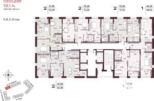 1-к квартира, вторичка, 41м2, 23/25 этаж