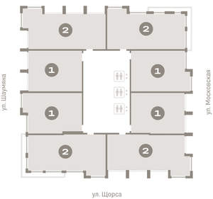 1-к квартира, вторичка, 55м2, 21/24 этаж