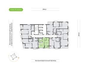 1-к квартира, вторичка, 39м2, 21/24 этаж