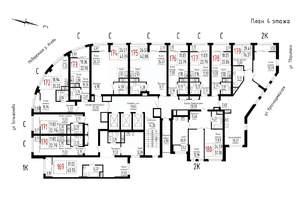 2-к квартира, строящийся дом, 76м2, 4/25 этаж
