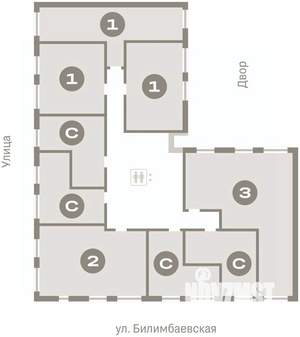 1-к квартира, вторичка, 48м2, 5/9 этаж