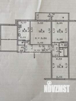 3-к квартира, вторичка, 64м2, 9/9 этаж