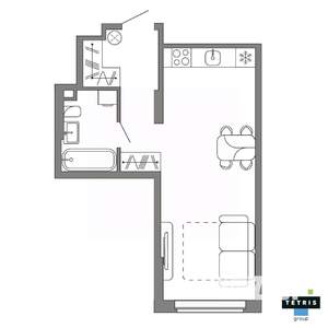 Студия квартира, вторичка, 34м2, 4/32 этаж