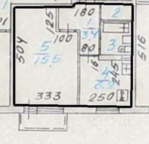 1-к квартира, вторичка, 29м2, 2/5 этаж