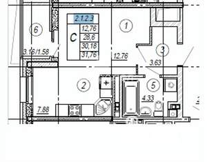 Студия квартира, вторичка, 31м2, 3/29 этаж