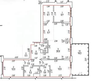 3-к квартира, вторичка, 94м2, 1/9 этаж
