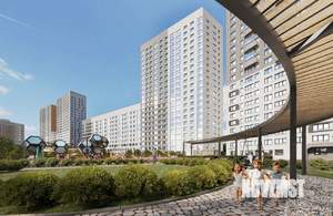 2-к квартира, строящийся дом, 56м2, 5/22 этаж