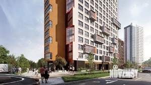 1-к квартира, строящийся дом, 42м2, 3/25 этаж