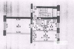 2-к квартира, вторичка, 46м2, 1/6 этаж