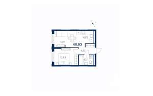 1-к квартира, вторичка, 40м2, 9/28 этаж
