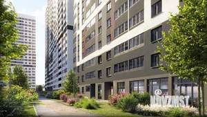 1-к квартира, строящийся дом, 38м2, 20/25 этаж