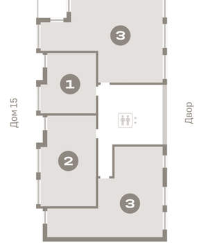 3-к квартира, вторичка, 79м2, 7/16 этаж