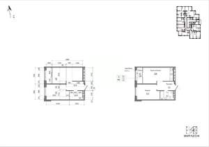 1-к квартира, вторичка, 44м2, 13/26 этаж