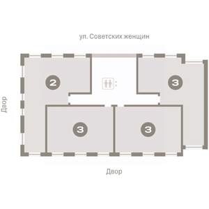 2-к квартира, вторичка, 116м2, 7/7 этаж
