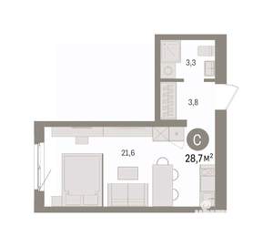 Студия квартира, вторичка, 29м2, 2/7 этаж