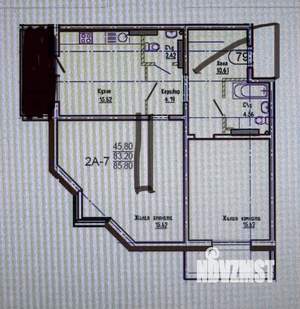 2-к квартира, вторичка, 82м2, 3/10 этаж