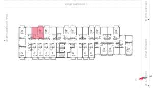 1-к квартира, вторичка, 35м2, 9/16 этаж