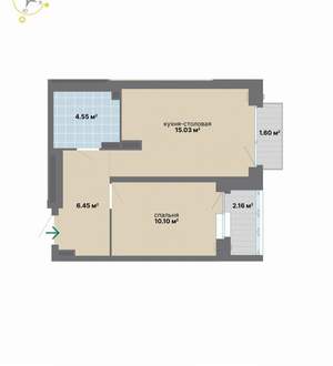 1-к квартира, вторичка, 40м2, 5/24 этаж