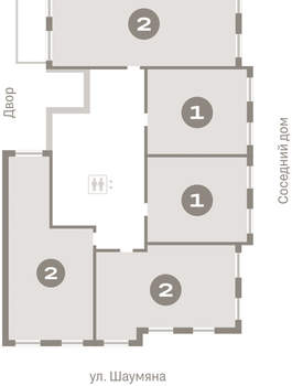 2-к квартира, вторичка, 75м2, 2/15 этаж