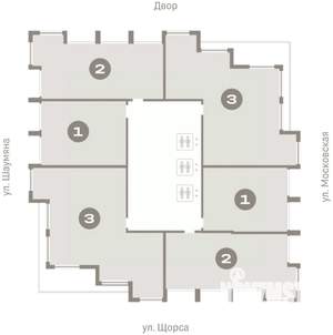 1-к квартира, вторичка, 52м2, 23/24 этаж