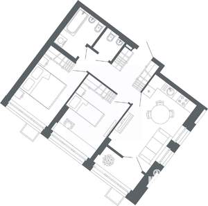 2-к квартира, вторичка, 61м2, 19/27 этаж
