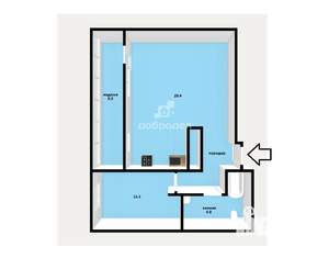 2-к квартира, вторичка, 48м2, 3/9 этаж