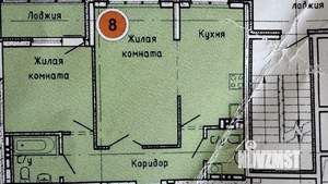 2-к квартира, вторичка, 55м2, 17/18 этаж