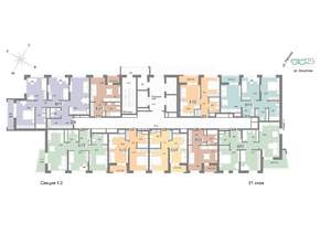 2-к квартира, строящийся дом, 65м2, 21/25 этаж