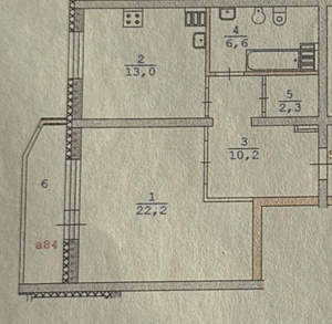 1-к квартира, вторичка, 54м2, 14/25 этаж