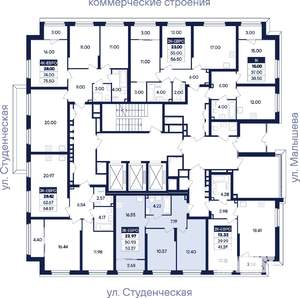 2-к квартира, вторичка, 52м2, 2/31 этаж