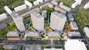 1-к квартира, строящийся дом, 41м2, 6/8 этаж