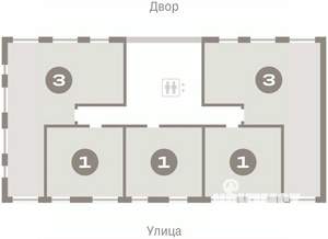 1-к квартира, вторичка, 40м2, 4/7 этаж
