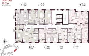 3-к квартира, вторичка, 81м2, 12/25 этаж