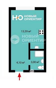 Студия квартира, строящийся дом, 22м2, 4/5 этаж