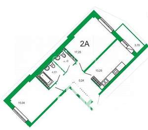 2-к квартира, вторичка, 65м2, 8/27 этаж