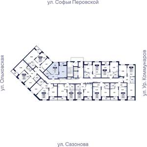 1-к квартира, вторичка, 44м2, 4/17 этаж