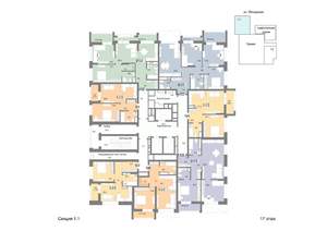 1-к квартира, вторичка, 50м2, 17/25 этаж