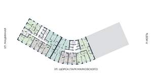 1-к квартира, строящийся дом, 50м2, 18/31 этаж