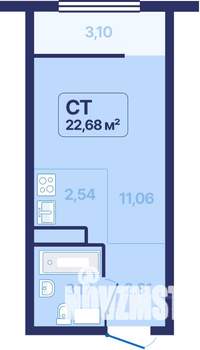Студия квартира, вторичка, 23м2, 17/27 этаж