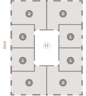 1-к квартира, вторичка, 43м2, 5/16 этаж