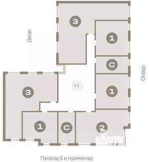 1-к квартира, вторичка, 42м2, 3/9 этаж