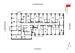 2-к квартира, вторичка, 59м2, 10/25 этаж